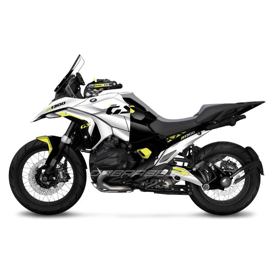 Pack autocollant BMW R1300GS blanc-fluo
