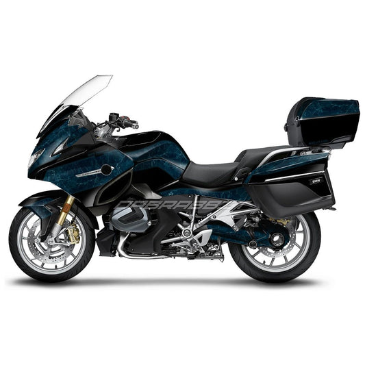 Jeu d'autocollants BMW R 1200/1250 RT bleu camouflage
