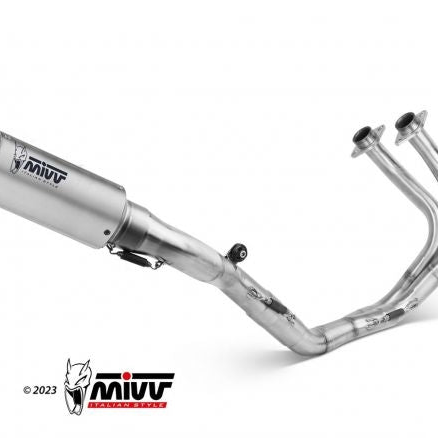 Ligne complète 2x1 MIVV MK3 en acier inoxydable pour Kawasaki Z 650 2017-2023 
