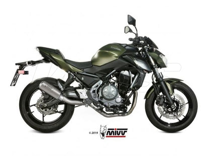 Ligne complète 2x1 MIVV MK3 en acier inoxydable pour Kawasaki Z 650 2017-2023 