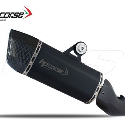 SILENCIEUX HP CORSE SP-3 CARBONE COURT ACIER NOIR BMW R 1200 GS 2013-2018 