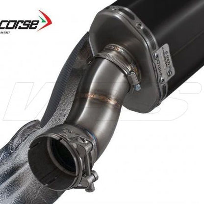 SILENCIEUX HP CORSE SP-3 CARBONE COURT ACIER NOIR BMW R 1200 GS 2013-2018 