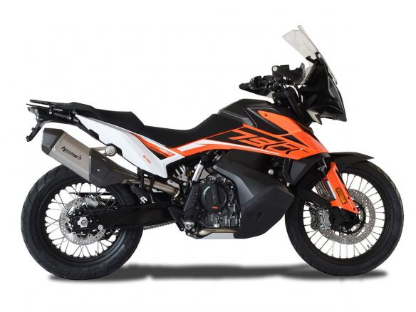 SILENCIEUX HP CORSE SPS CARBONE COURT ACIER GIVRÉ KTM ADVENTURE 790 R RALLY 2019-2024 