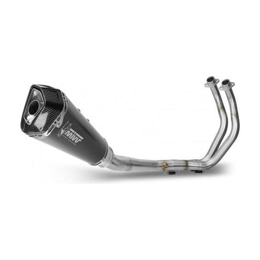 Pot d'échappement complet MIVV Delta Race noir acier inoxydable Aprilia RS 660 (2020-2024)