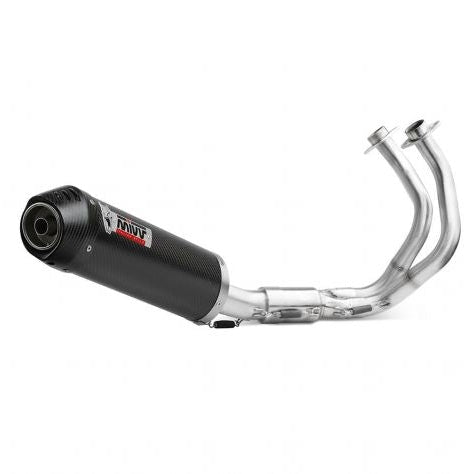 Ligne d'échappement complète MIVV ovale en carbone pour Kawasaki Z 650 2024 