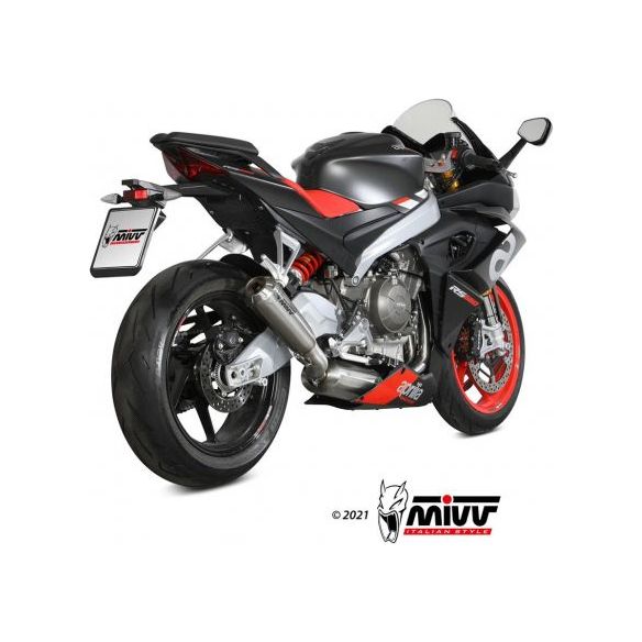 Système d'échappement complet MIVV X-M1 Titane Haut pour Aprilia RS 660 (2020-2024)