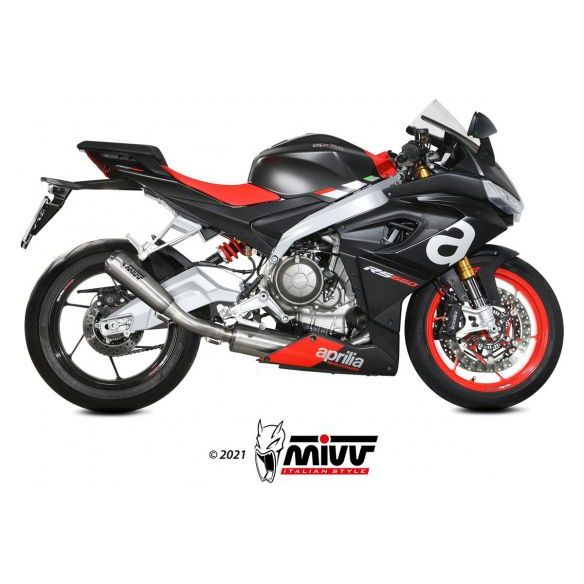Système d'échappement complet MIVV X-M1 Titane Haut pour Aprilia RS 660 (2020-2024)