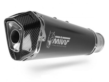 SILENCIEUX MIVV DELTA RACE NOIR EN ACIER INOXYDABLE KAWASAKI VERSYS 650 2024 