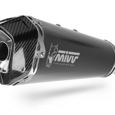 SILENCIEUX MIVV DELTA RACE NOIR EN ACIER INOXYDABLE KAWASAKI VERSYS 650 2024 