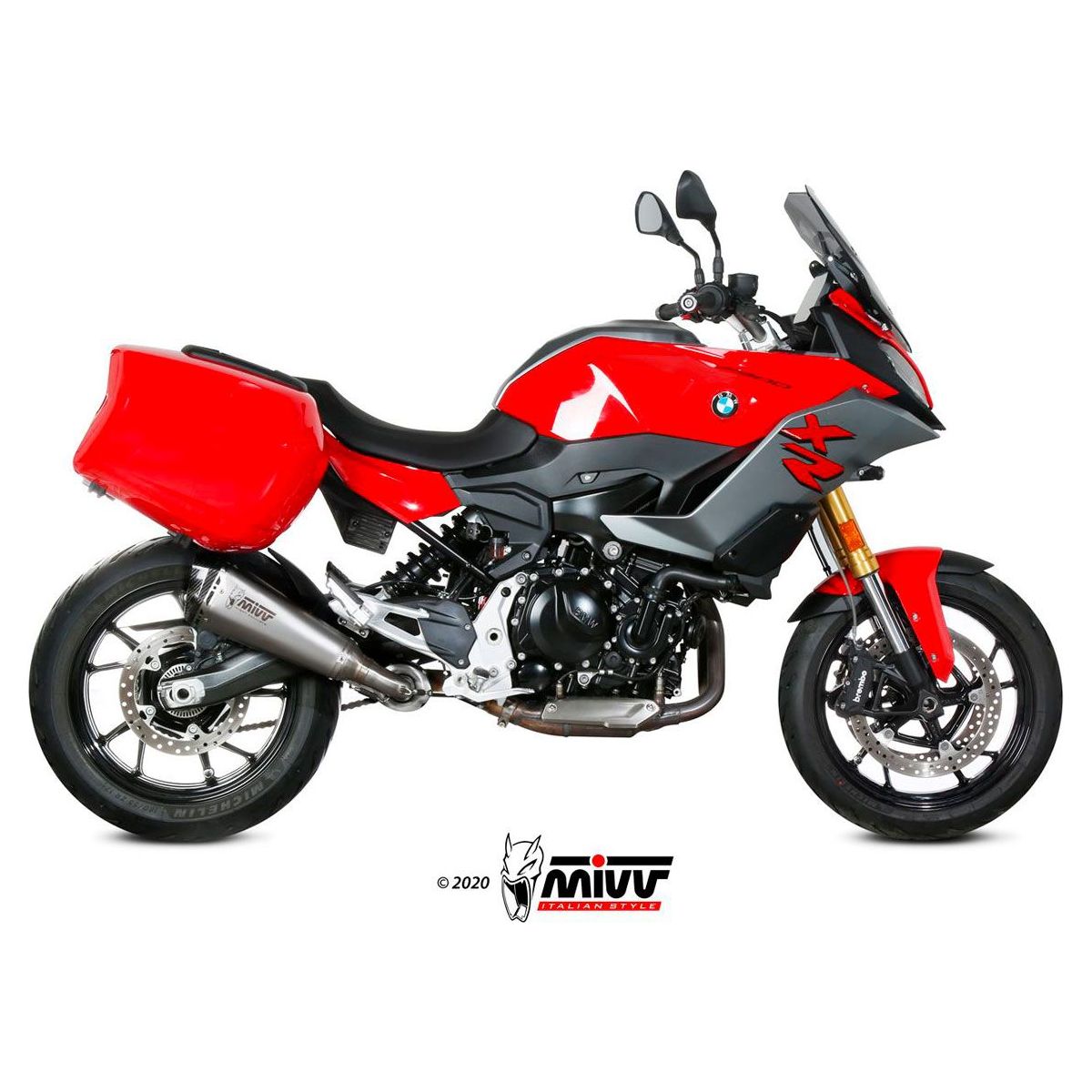 SILENCIEUX CARBONE MIVV DELTA RACE BMW F 900 XR 2020-2024