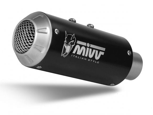 Silencieux d'échappement MIVV MK3 noir en acier inoxydable pour KTM DUKE 125 2021-2023 