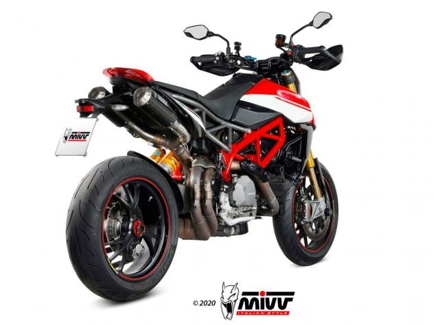 Paire de silencieux MIVV MK3 en carbone pour Ducati Hypermotard 950/SP 2021-2024 