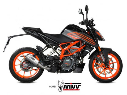 Silencieux d'échappement MIVV MK3 en acier inoxydable pour KTM DUKE 125 2021-2023 