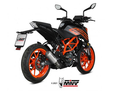 Silencieux d'échappement MIVV MK3 en acier inoxydable pour KTM DUKE 125 2021-2023 