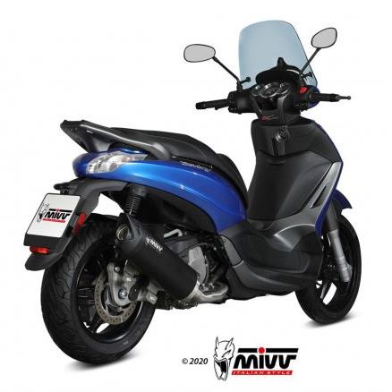 Système d'échappement complet MIVV Noir pour Piaggio Beverly 350 2017-2021