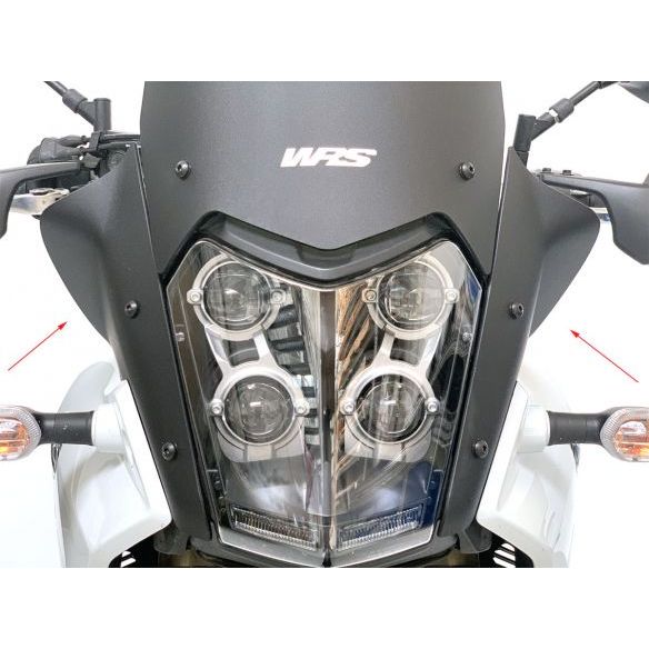 DÉFLECTEURS LATÉRAUX WRS NOIR MAT YAMAHA TENERE 700 2019-2024