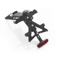 KIT SUPPORT DE PLAQUE D'IMMATRICULATION RÉGLABLE LIGHTTECH KAWASAKI Z 650 2016-2024