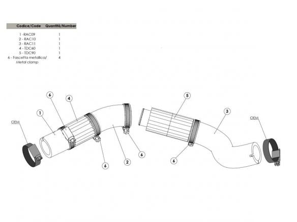 Radiateur de refroidissement PT DUCATI HYPERMOTARD 950 / SP 2019-2023 