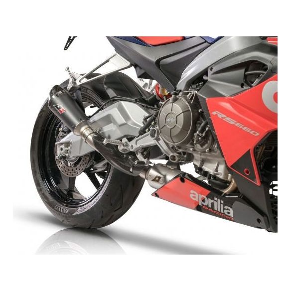 QD Exhaust Gunshot Dark Système d'échappement complet pour Aprilia RS 660 (2020-2023)