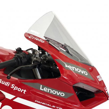 PARE-BRISE HAUT RACE WRS TRANSPARENT +45MM DUCATI PANIGALE V4/S 2018-2019 