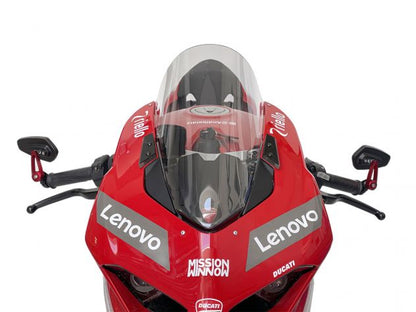 PARE-BRISE HAUT RACE WRS TRANSPARENT +45MM DUCATI PANIGALE V4/S 2018-2019 