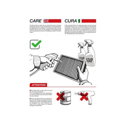Filtre à air Racing F1-85 Filtre Sprint Aprilia RS 660 (2020-2023)