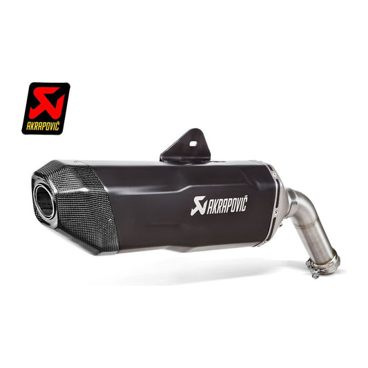 SILENCIEUX AKRAPOVIC TITANE NOIR BMW F 850 ​​GS / ADVENTURE 2018-2023