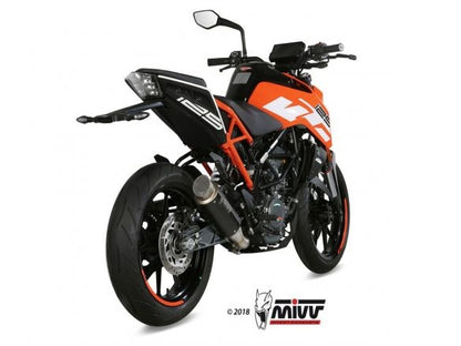 SILENCIEUX MIVV GP PRO INOX NOIR KTM 125 DUKE 2017-2020 