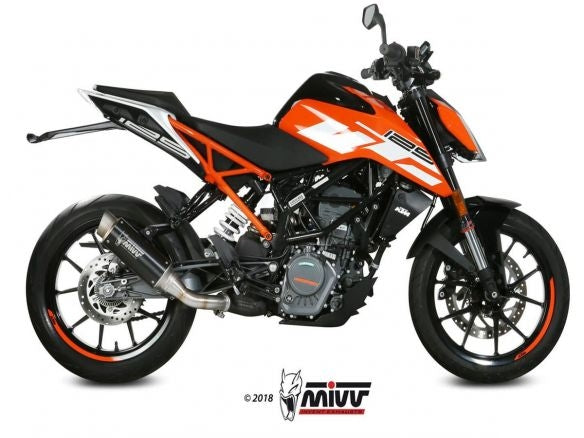SILENCIEUX MIVV GP PRO INOX NOIR KTM 125 DUKE 2017-2020 