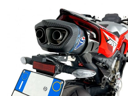 Ligne d'échappement complète Termignoni 4 sorties Titane + Réservoir en carbone Ducati Streetfighter V4 23-24 