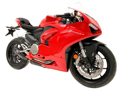 Ligne d'échappement latérale complète Termignoni + UPMAP en acier titane pour Ducati Streetfighter V2 