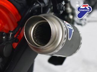 Silencieux d'échappement en carbone homologué AKRAPOVIC EURO 5 pour Yamaha MT-03 2022-2024 