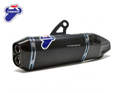 PAIRE DE PNEUS BAS SLIP ON TERMIGNONI EN TITANE NOIR POUR DUCATI STREETFIGHTER V4/S 20-23