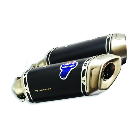 SILENCIEUX TERMIGNONI TITANE NOIR HOMOLOGATION UE DUCATI HYPERMOTARD 950 2019-2023