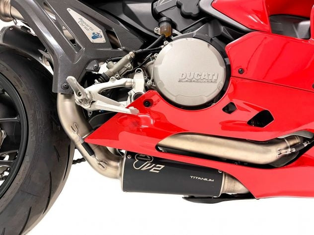 Ligne d'échappement complète Termignoni SBK Replica en titane pour Ducati Streetfighter V2 21-23 