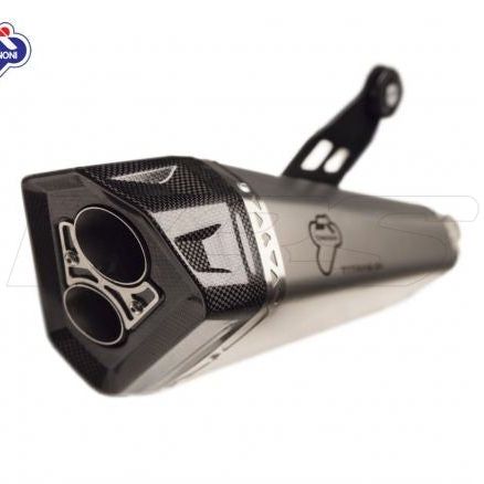 SILENCIEUX HOMOLOGUÉS TERMIGNONI INOX NOIR BMW R 1200 GS 2017-2018 