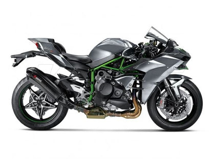 SILENCIEUX SLIP ON AKRAPOVIC FULL CARBONE KAWASAKI NINJA H2 / H2R 15-16 HOMOLOGUÉ 