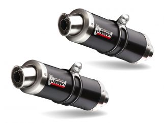 Silencieux d'échappement en carbone homologué AKRAPOVIC EURO 5 pour Yamaha MT-03 2022-2024 